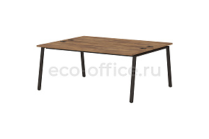 Стол-тандем на металлокаркасе LAVANA STEEL T-141 Таксония Медовая фото