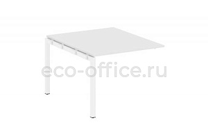 Проходной наборный элемент переговорного стола METAL SYSTEM QUATTRO 5x5 50БП.ППРГ-1 Белый / Белый металл фото