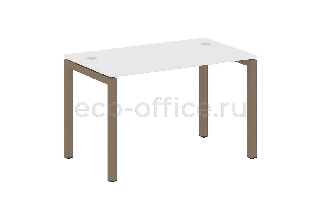 Стол письменный METAL SYSTEM QUATTRO 5x5 50БП.СП-2 Белый / Мокко металл купить в Москве