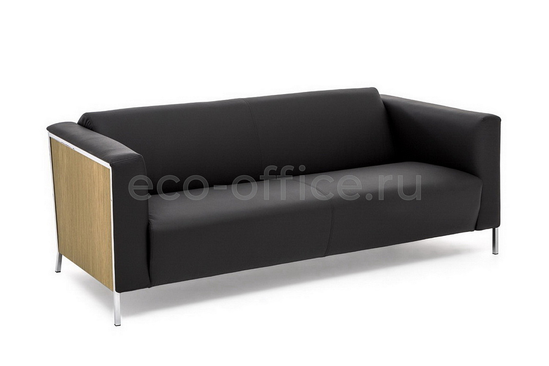 Трёхместный диван VISPO Wood OAK 3 Polish DAKOTA black Дуб Светлый  стоимость