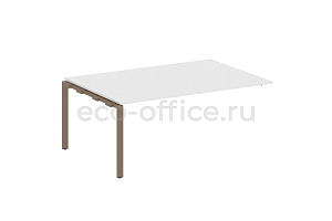 Проходной наборный элемент переговорного стола METAL SYSTEM STYLE БП.ППРГ-5 Белый / Мокко металл фото