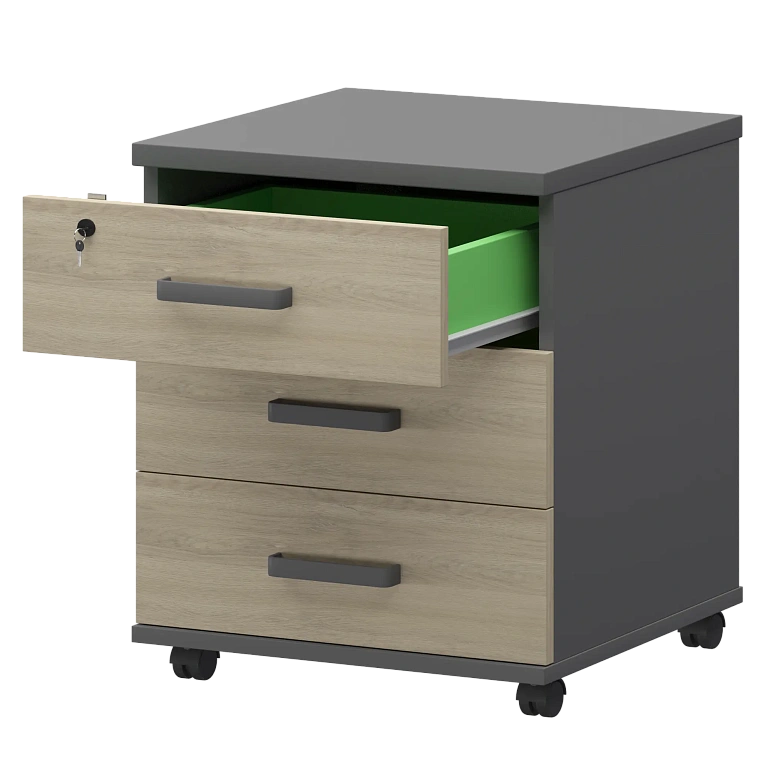 тумба подкатная protech смт-3п тип1 графит/кронберг фото