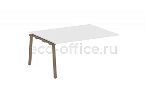 Проходной наборный элемент переговорного стола METAL SYSTEM STYLE БА.ППРГ-4 Белый / Мокко металл фото