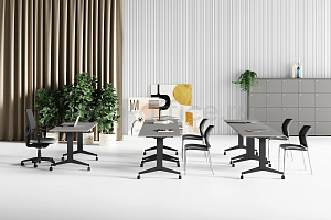 Мебель для зон коммуникаций CHIUDO Grey / Black фото