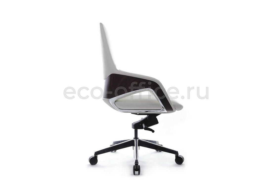 Кресло руководителя RV Design AURA-M FK005-B Белая кожа  стоимость
