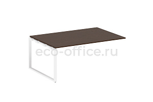 Проходной наборный элемент переговорного стола METAL SYSTEM STYLE БО.ППРГ-5 Венге Цаво / Белый металл фото