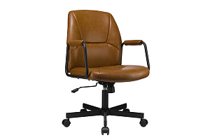 Кресло ECO-CHAIR NOLAN W-256 Светло-коричневая экокожа фото