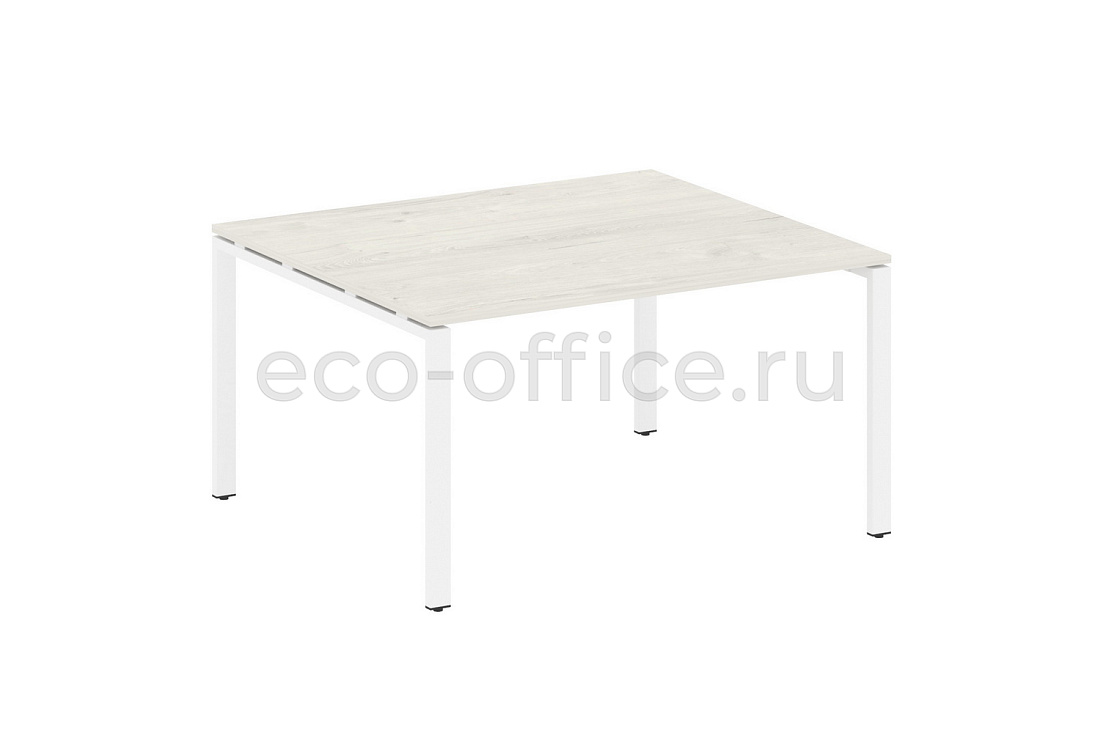 Стол переговорный (1 столешница) METAL SYSTEM STYLE БП.ПРГ-1.3 Дуб Наварра / Белый металл  стоимость