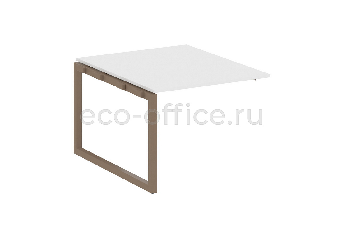 Проходной наборный элемент переговорного стола METAL SYSTEM QUATTRO 5x5 50БО.ППРГ-1 Белый / Мокко металл  стоимость