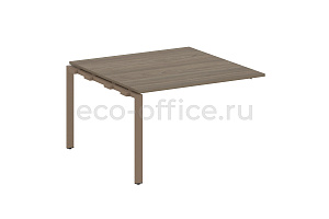 Проходной наборный элемент переговорного стола METAL SYSTEM STYLE БП.ППРГ-2 Вяз Благородный / Мокко металл фото