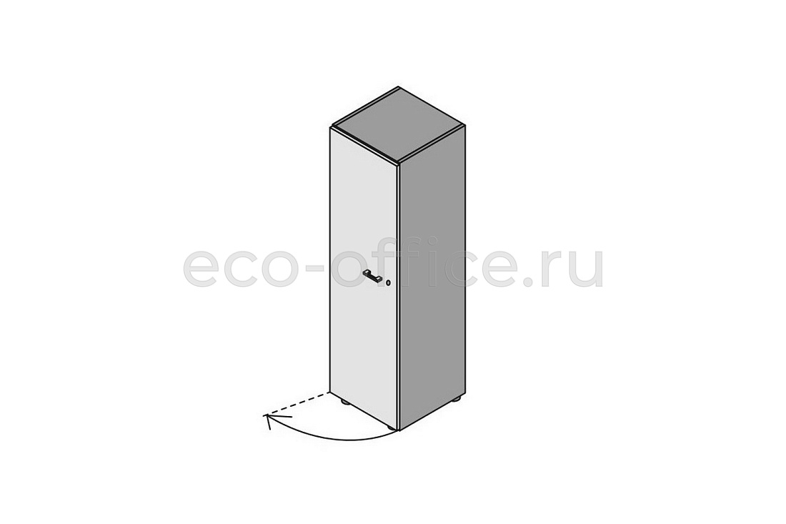Шкаф средний левосторонний (шпон) ELITE 174072 Classic Ebony / Black (Cod.51)  стоимость