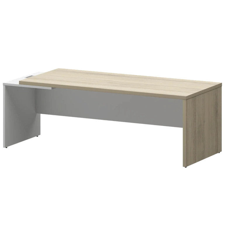 стол руководителя левый protech kz-22l кронберг/белый фото