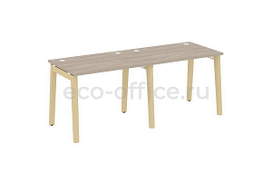 Рабочая станция на 2 рабочих места ONIX WOOD OW.RS-2.1.7 Дуб Аттик / Дуб Светлый фото