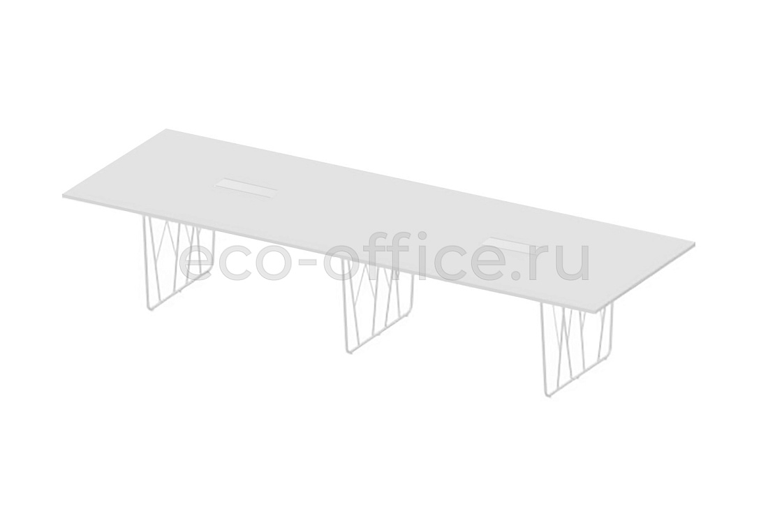 Стол для переговоров DECK MEETING DKR3612 Белый / Белый купить в Москве