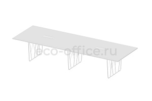 Стол для переговоров DECK MEETING DKR3612 Белый / Белый фото