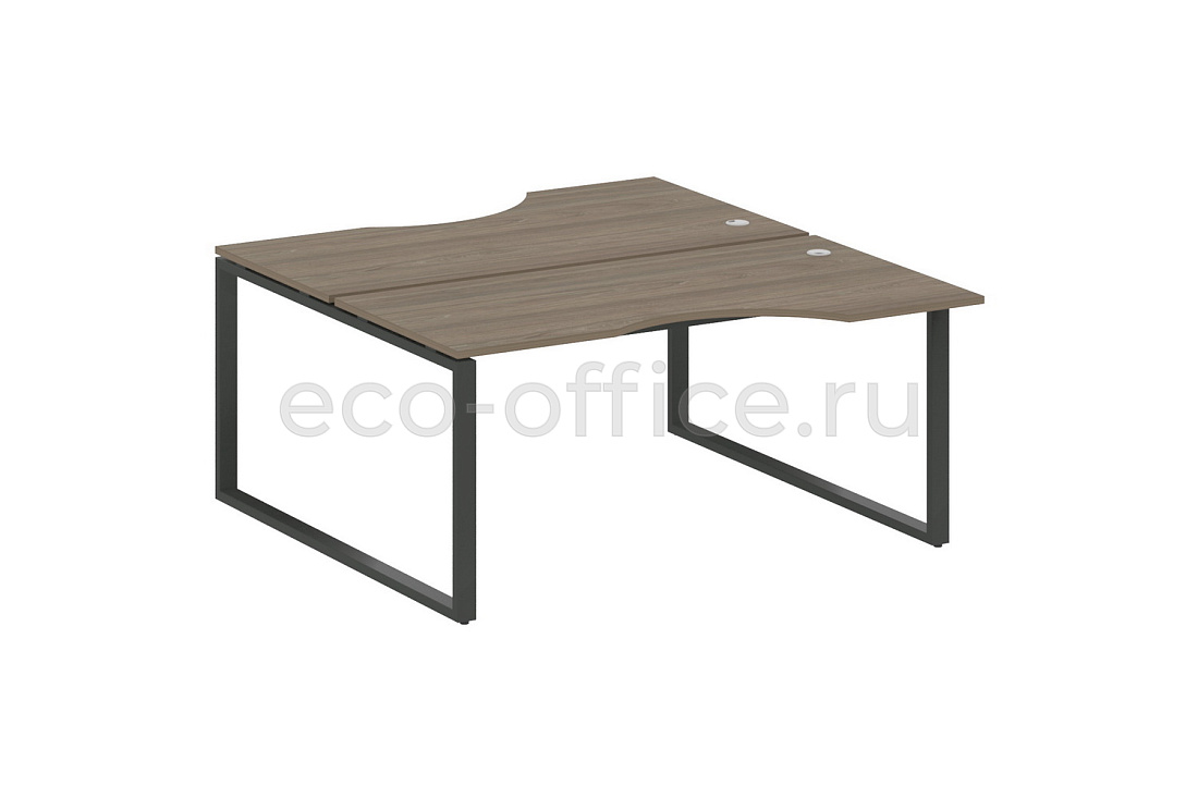 Рабочая станция криволинейная METAL SYSTEM STYLE БО.РАС-СА-2.1 Вяз Благородный / Антрацит металл   стоимость