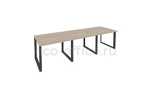 Стол переговорный (3 столешницы) ONIX O.MO-PRG-3.1 Дуб Аттик / Антрацит металл фото