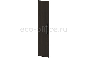 Дверь высокая левая GRACE L-032 L Дуб Линдберг тёмный фото