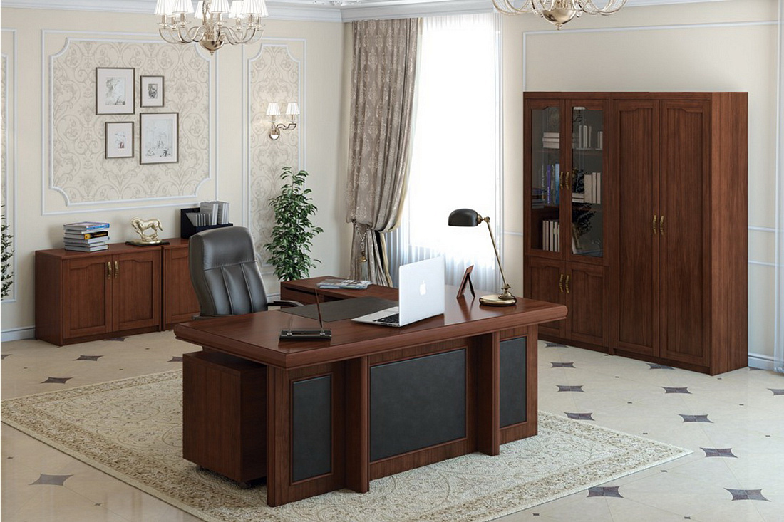 кабинет руководителя harvard дуб капучино фото