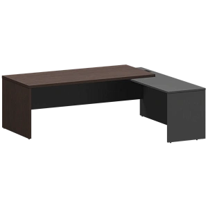 Стол руководителя правый Protech KZP-22R Дуб венге/Графит фото