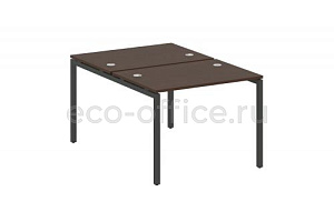 Рабочая станция METAL SYSTEM QUATTRO 4x4 40БП.РАС-СП-2.1 Венге Цаво / Антрацит металл фото