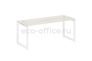 Стол письменный METAL SYSTEM QUATTRO 5x5 50БО.СП-5 Дуб Наварра / Белый металл фото