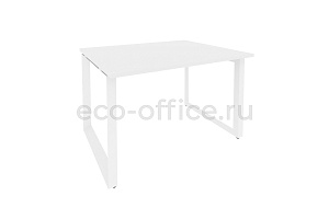 Стол переговорный (1 столешница) ONIX O.MO-PRG-1.2 Белый Бриллиант / Белый металл фото