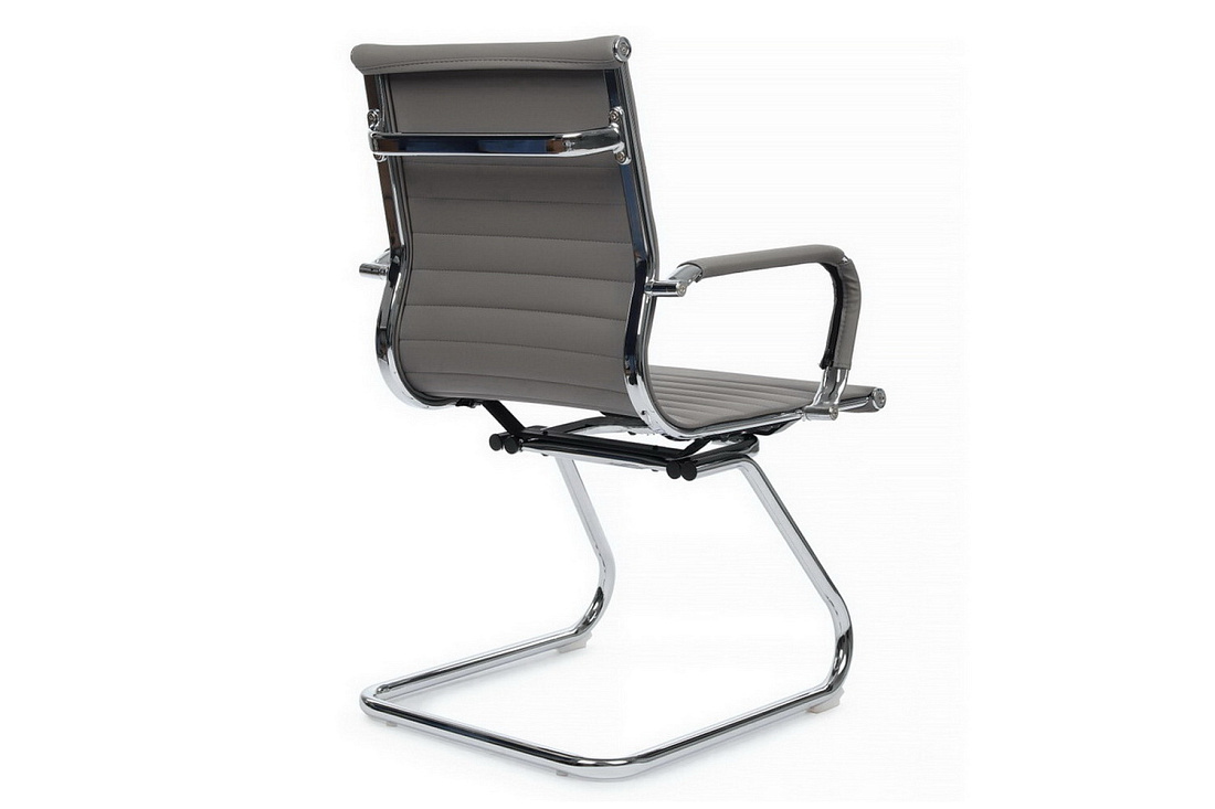 Конференц-кресло RV Chair HUGO 6002-3E Серая экокожа  стоимость