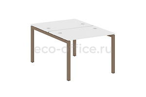 Рабочая станция METAL SYSTEM QUATTRO 5x5 50БП.РАС-СП-2.1 Белый / Мокко металл фото