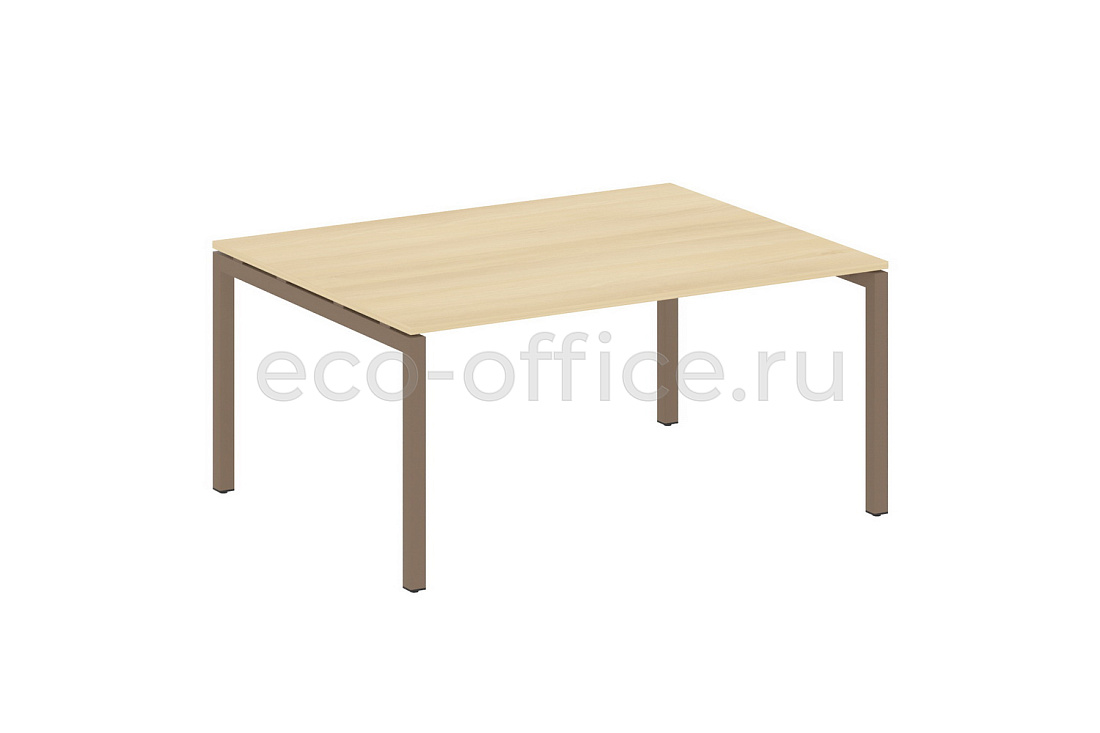 Стол переговорный (1 столешница) METAL SYSTEM QUATTRO 5x5 50БП.ПРГ-1.4 Акация Лорка / Мокко металл  стоимость