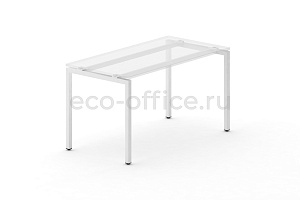 Металлокаркас на П-образных опорах 40x40 для стола 1000*720 Белый металл фото