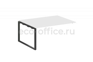 Проходной наборный элемент переговорного стола METAL SYSTEM STYLE БО.ППРГ-4 Белый / Антрацит металл фото