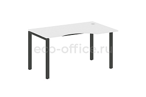 Стол криволинейный правый METAL SYSTEM STYLE БП.СА-2 (R) Белый / Антрацит металл фото