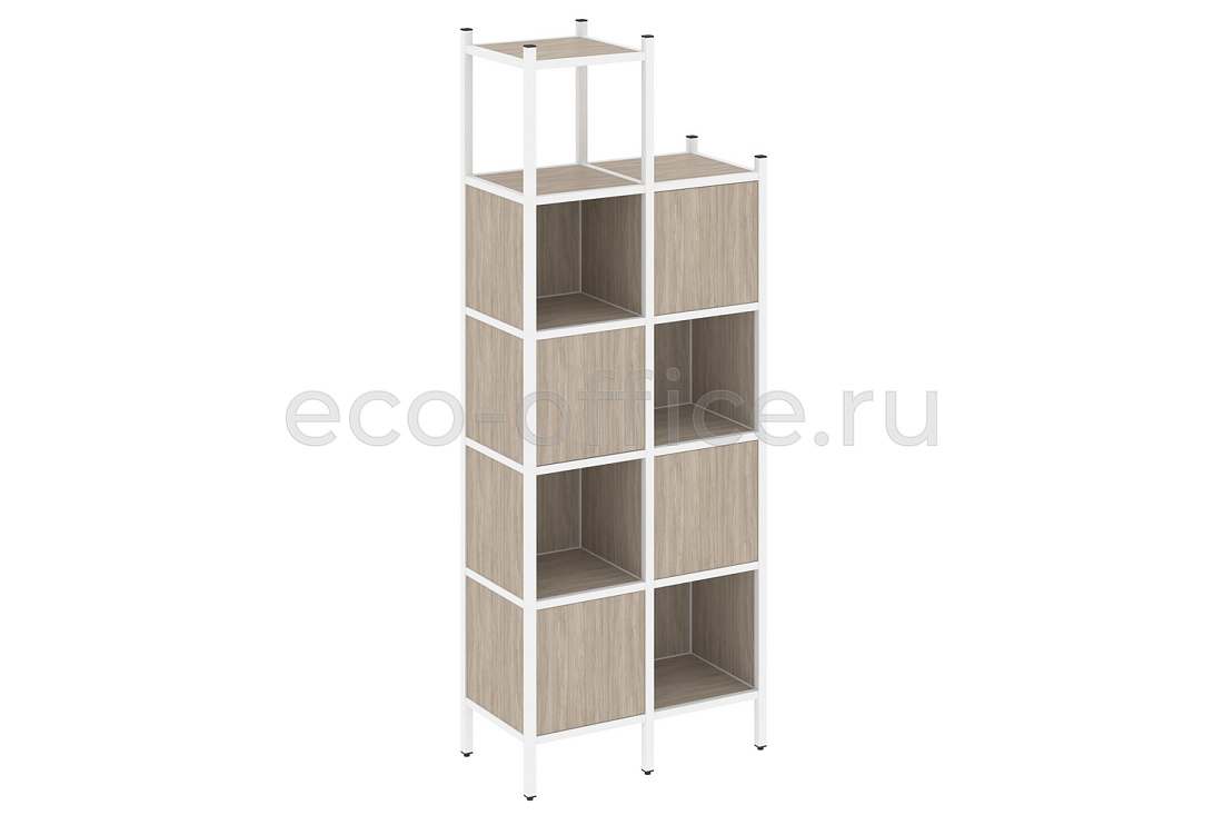 Комплект наборного стеллажа LOFT VR.L-20 Дуб Аттик / Белый металл  стоимость