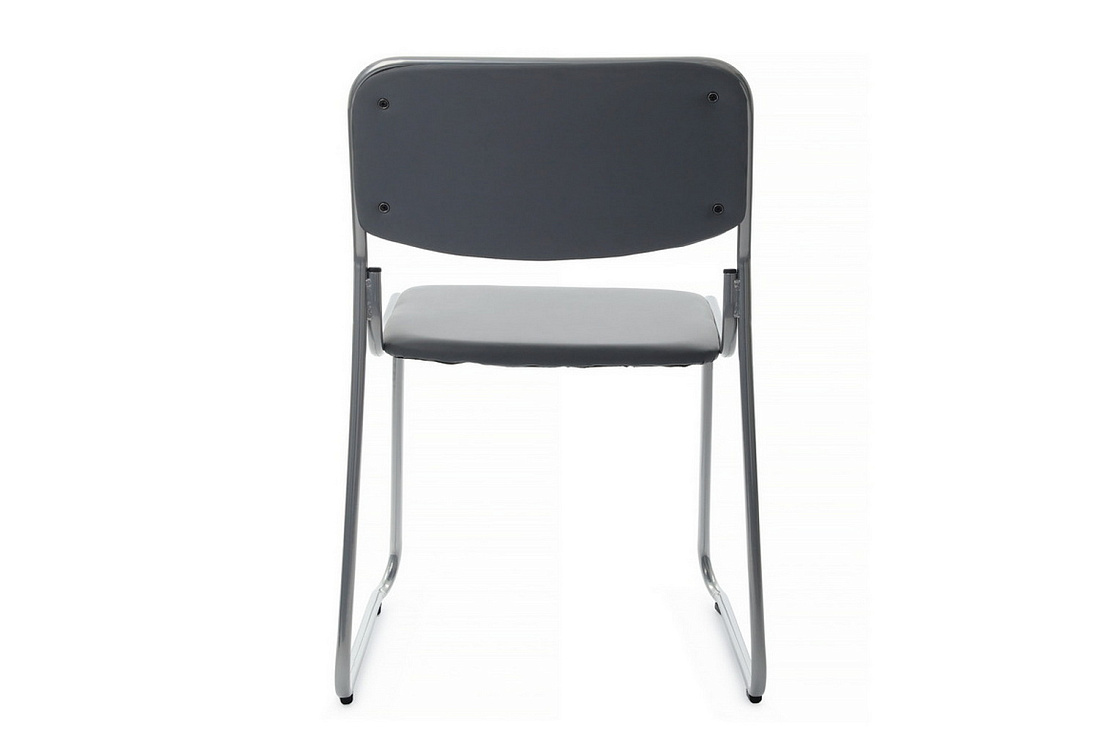 кресло rv chair nix omkl-01 серая экокожа / хром металл фото