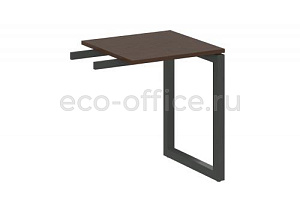 Приставной элемент на О-образном м/к METAL SYSTEM QUATTRO 5x5 50БО.ПР-1 Венге Цаво / Антрацит металл фото