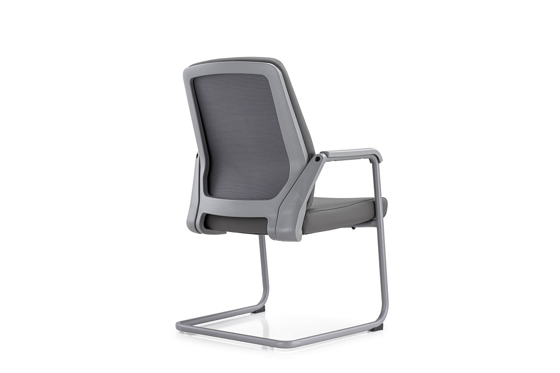 конференц-кресло rv chair sitting d825-5 тёмно-серая экокожа фото