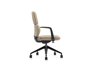 Кресло руководителя RV Design VENETTO-M FK013-B12 Светло-бежевая кожа фото