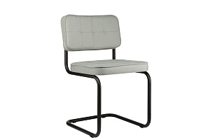 Конференц-кресло ECO-CHAIR COLOMBO Comfort CLM-05 Серый велюр / Черный металл фото