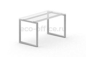 Металлокаркас на O-образных опорах 60x30 для стола 1000*720 Серый металл фото