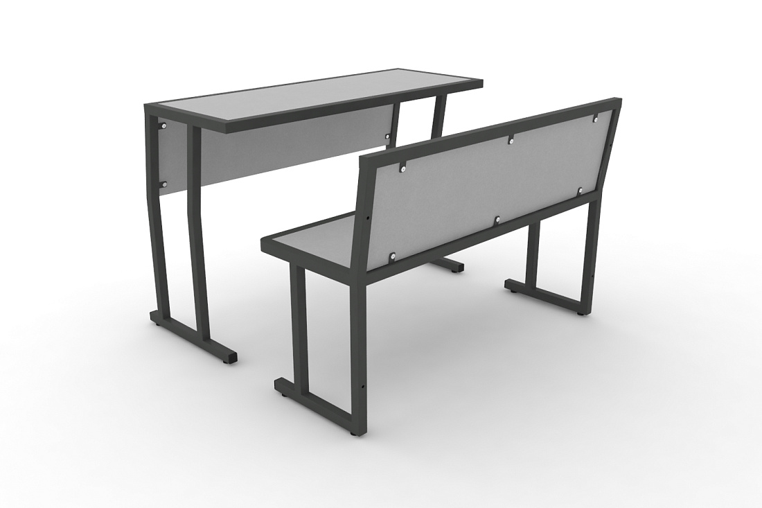 Комплект для первого ряда DESK DKN-1100SPL Серый / Антрацит Металл  стоимость