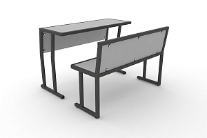 Комплект для первого ряда DESK DKN-1100SPL Серый / Антрацит металл фото