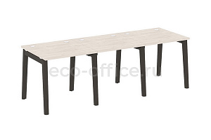 Рабочая станция на 3 рабочих места ONIX WOOD OW.RS-3.0.8 Денвер Светлый / Дуб Тёмный фото
