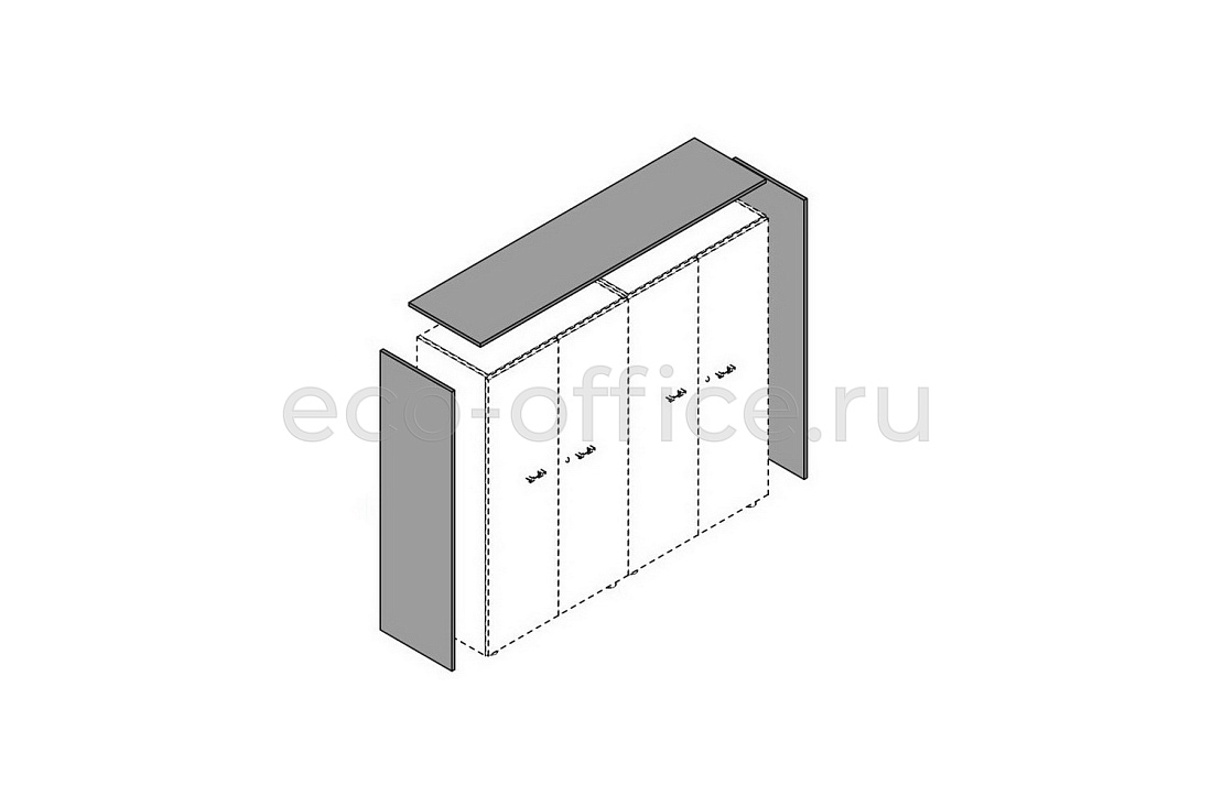 Топ верхний + 2 средние боковые панели ELITE 174108 Black (Cod.51)  стоимость