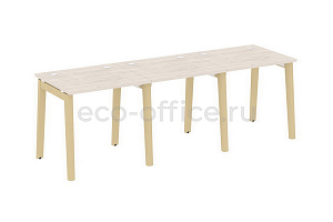 Рабочая станция на 3 рабочих места ONIX WOOD OW.RS-3.0.7 Денвер Светлый / Дуб Светлый фото