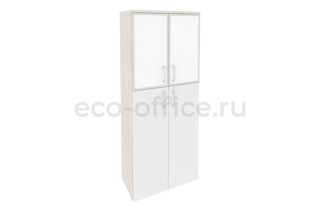 Шкаф высокий широкий ONIX O.ST-1.7 R white Денвер Светлый / Белый Бриллиант купить в Москве