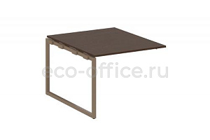 Проходной наборный элемент переговорного стола METAL SYSTEM QUATTRO 4x4 40БО.ППРГ-1 Венге Цаво / Мокко металл фото