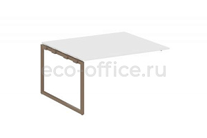 Проходной наборный элемент переговорного стола METAL SYSTEM QUATTRO 4x4 40БО.ППРГ-3 Белый / Мокко металл фото