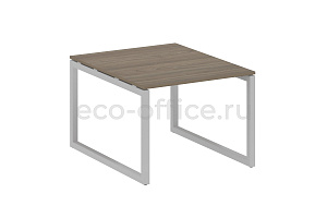 Стол переговорный (1 столешница) METAL SYSTEM QUATTRO 5x5 50БО.ПРГ-1.1 Вяз Благородный / Серый металл фото
