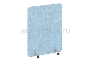 Перегородка на металлических опорах, на роликах R-LINE SOFT AP.R-120-150 Рогожка Romeo 01 / Серый металл фото